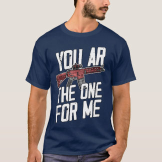 Jij Bent Degene Voor Mij Geweer jongen meisje T-shirt