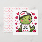 Jij bent Dino-mite! - Schattigee Dinosaurus Valent Feestdagenkaart (Voorkant / Achterkant)