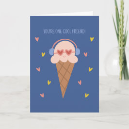 Jij bent een coole vriend Ijsje Valentijnskaart Kaart