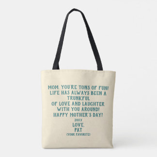 "Jij bent een feest" Moederdag cadeau Tote Bag