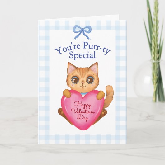 Jij bent een heel Bijzondere Kattenknuffel Valenti Kaart (Voorkant)