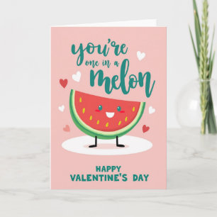 Jij Bent Eén In Een Meloen Valentijnskaart Kaart