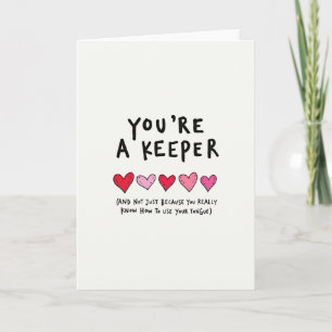 Jij Bent Een Keeper Stoute Valentijnskaart Kaart