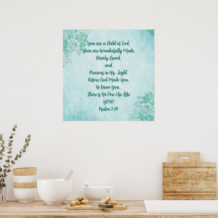 Jij Bent Een Kind van God Poster Wand Kunst Schrif