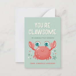 Jij bent een Klaterkracht Valentijnskaart voor in Notitiekaartje