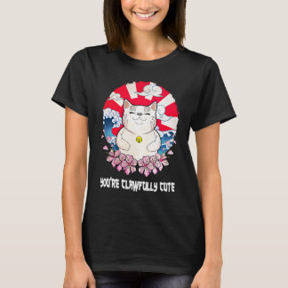 Jij bent een Klauwmooie Cute Kat Koppel Kitten     T-shirt