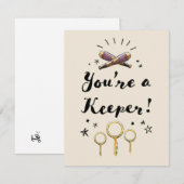 Jij Bent Een Krijger Notitiekaartje (Voorkant / Achterkant)