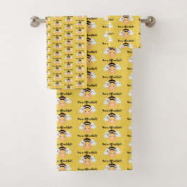 Jij Bent Een Mooie Gele Bij Bad Handdoek