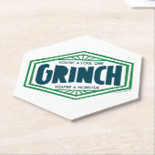 Jij bent een smerige Grinch Kartonnen Onderzetters (Schuin)