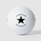 Jij bent een ster! golfballen (Voorkant)