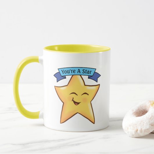 Jij Bent Een Ster  Mok (Met donut)