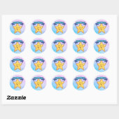 Jij Bent Een Ster Ronde Sticker (Vel)