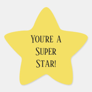 Jij bent een Super Ster! Ster Sticker