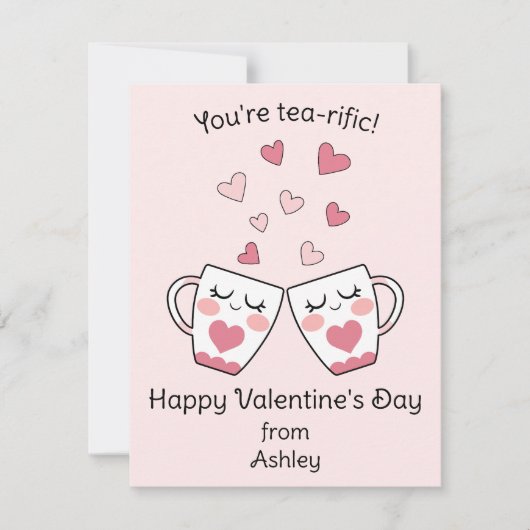 Jij bent een Thee-tastische Cute Kids Class Valent Feestdagenkaart (Voorkant)