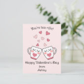 Jij bent een Thee-tastische Jonge Valentijnsdag  Feestdagenkaart (Staand voorkant)