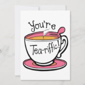 Jij bent een theepot fantastische zelfgemaakte kaa feestdagenkaart (Voorkant)