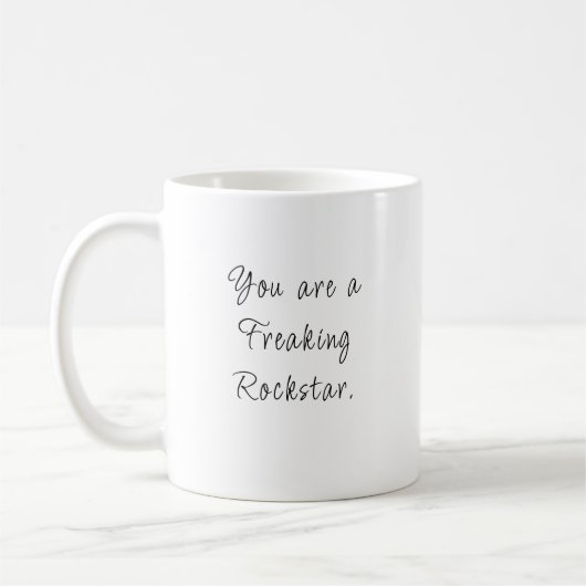 Jij Bent Een Verdomde Rockstar Mok (Links)