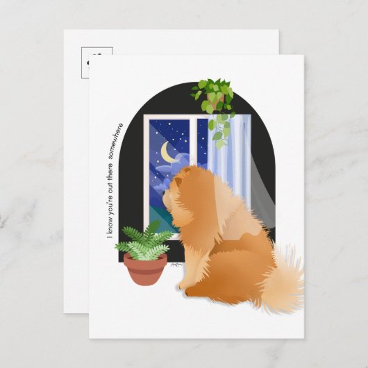 JIJ BENT ER IETS ANDERS briefkaart VAN DE Chow (Voorkant / Achterkant)