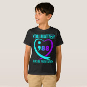 Jij Bent Ertoe 988 Zelfmoordpreventie Bewustzijn  T-shirt (Voorkant volledig)