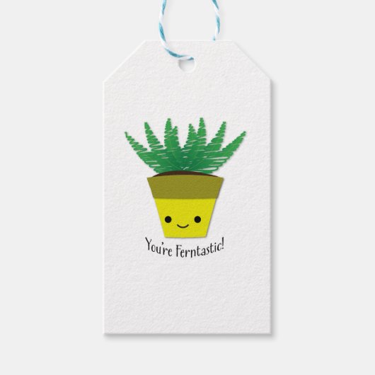 Jij bent Ferntastic Fern Cadeaulabel (Voorkant)