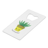 Jij bent Ferntastic Fern Creditkaart Flessenopener (Achterkant Gekanteld)