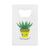 Jij bent Ferntastic Fern Creditkaart Flessenopener (Achterkant)