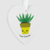 Jij bent Ferntastic Fern Ornament (voorkant)