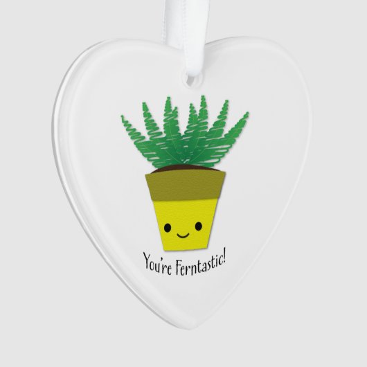 Jij bent Ferntastic Fern Ornament (voorkant)