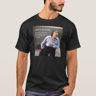 jij bent geen kunstenaar cadeau vriend retro t-shirt