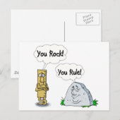 Jij bent gek, jij regel briefkaart (Voorkant / Achterkant)