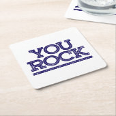 Jij bent gek. kartonnen onderzetters (Schuin)