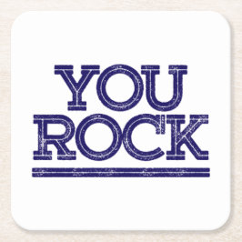 Jij bent gek. kartonnen onderzetters