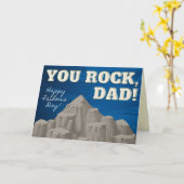 Jij bent gek, pa. Happy Vaderdag Card Kaart (Gele Bloem)