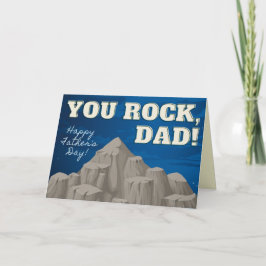 Jij bent gek, pa. Happy Vaderdag Card Kaart