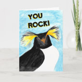 "Jij bent gek!" Rockhopper Penguin Enmoegement Kaa Kaart (Voorkant)