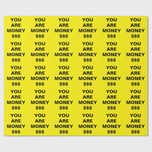 Jij Bent Geld Inspirerend Cadeaupapier (Vlak)