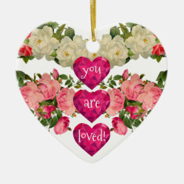 Jij Bent Geliefd Hartvormige Ornament