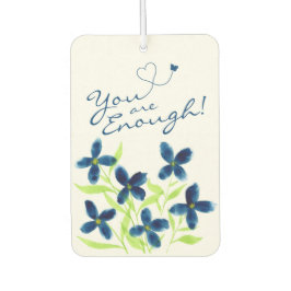 Jij bent genoeg! Waterverf Flowers Affirmaties Luchtverfrisser