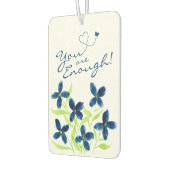 Jij bent genoeg! Waterverf Flowers Affirmaties Luchtverfrisser (Links)