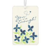 Jij bent genoeg! Waterverf Flowers Affirmaties Luchtverfrisser (Achterkant)