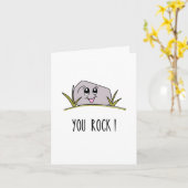 Jij bent geweldig! Grappige, Cute Wenskaart Kaart (Gele Bloem)