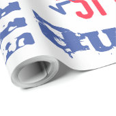 Jij bent Geweldig Persoonlijk Rood, Wit en Blauw Cadeaupapier (Rol Hoek)
