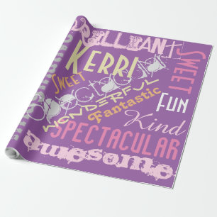 Jij bent Geweldig Persoonlijke Gift Wrap Roze, Paa Cadeaupapier