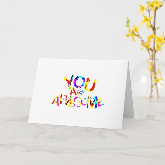 "JIJ" BENT GEWELDIGE EN JIJ BENT "21" KAART (Gele Bloem)