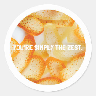 Jij bent gewoon de pit ronde sticker