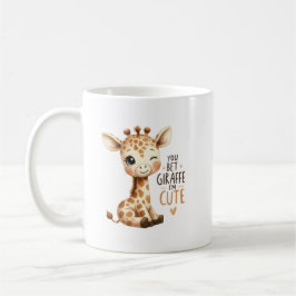 Jij Bent Giraffe Schattig Zoete Kunst Koffiemok