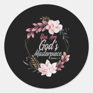 Jij bent God Masterstuk Ronde Sticker