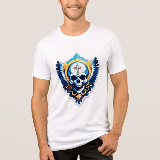 Jij bent Goddelijk - Eagle Crypt Mystic Tri-Blend Shirt (Voorkant)
