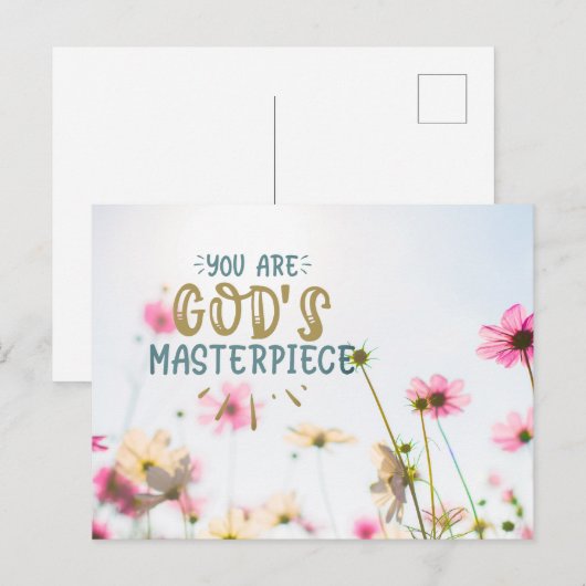 Jij bent Gods Masterstuk Briefkaart (Voorkant / Achterkant)