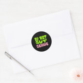 Jij Bent Goed Genoeg Duitse Meme Quote Ronde Sticker (Envelop)